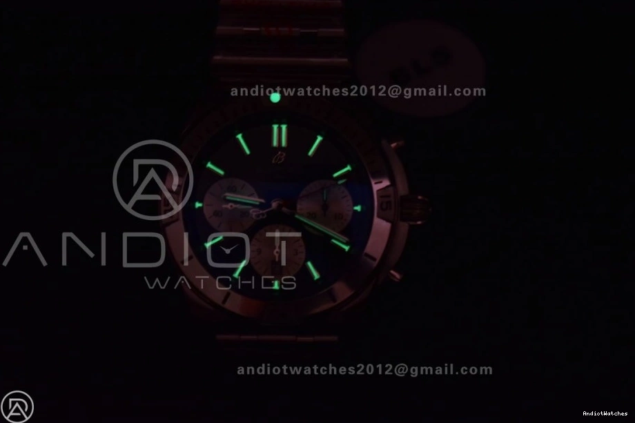 Dial BLSF B01 Bracelet Black Breathable A SS on 42mm 1:1 Best Edition 538 SS Chronomat 1231